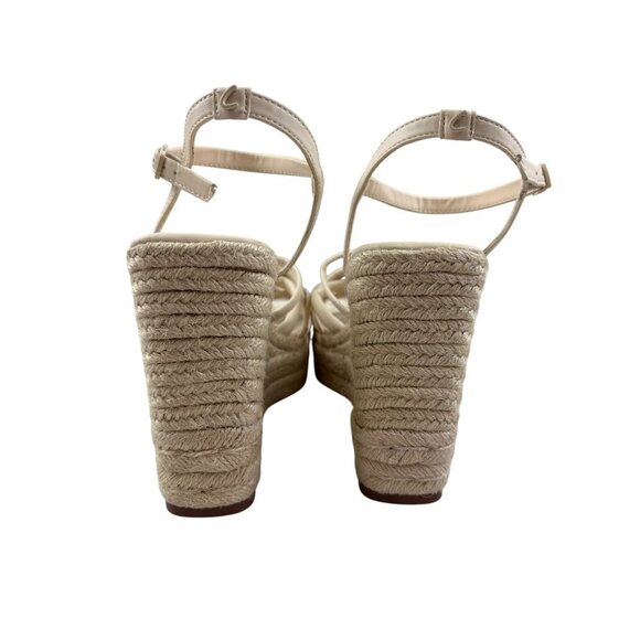 Circus Sam Edelman Irene Women's Sandal Wedge Espadrille Platform Ivory Size 10 - Picture 4 of 9
